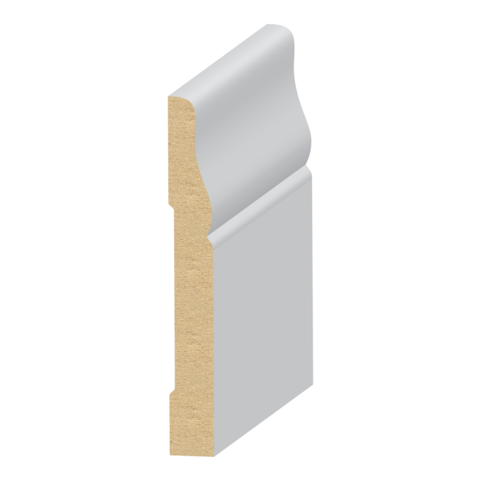 311BMUL Baseboard 311BMUL 7/16"(T) x 3-1/2"(W) x 16'(L) MDF Primed Baseboard - Base 311BMUL Baseboard