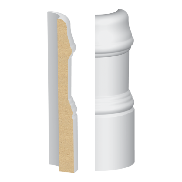 317MULW Rounded Corner Block Baseboards & More