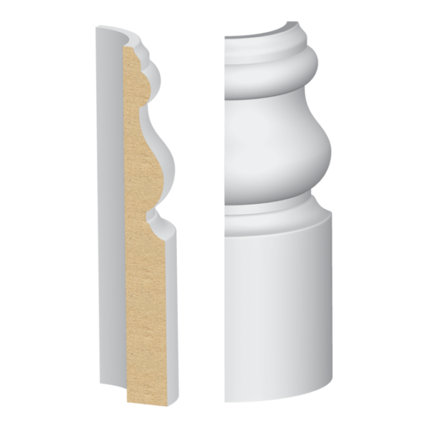 325MULW Rounded Corner Block - Baseboards & More