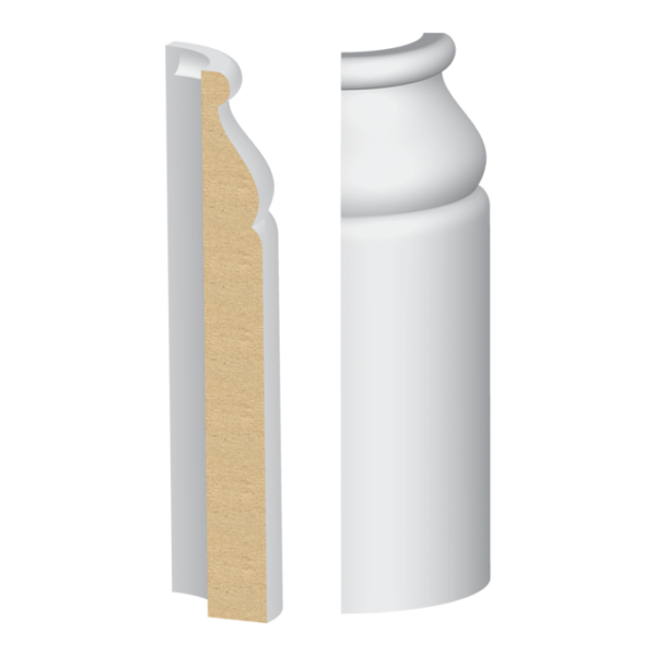 341MULW Rounded Corner Block Baseboards & More