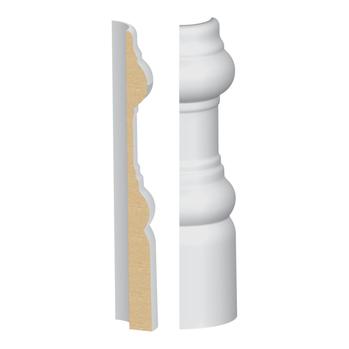 343MULW Rounded Corner Block Baseboards & More