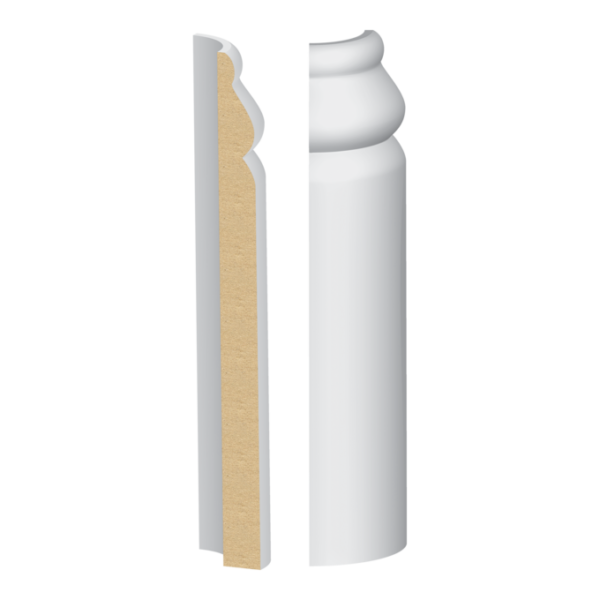 353MULW Rounded Corner Block - Baseboards & More