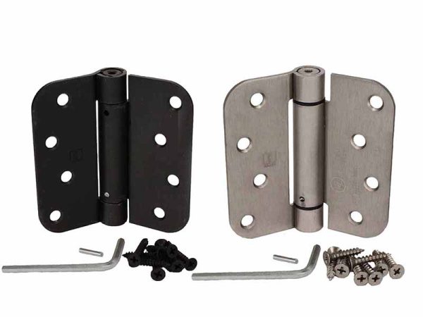 Self-Closing Exterior 4 Inch Hinge with 5/8 Inch Radius
