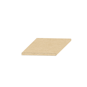 3/4" x 11-1/4" Bullnose Particle Board Shelving.  Sold in 16' Lengths